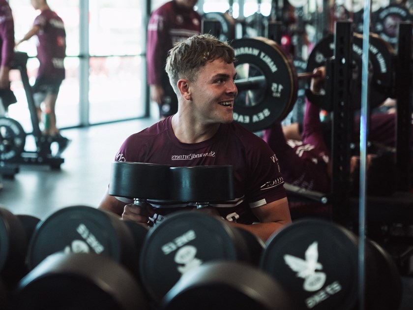 Weight's right....Bailey Hodgson has settled in well at Manly