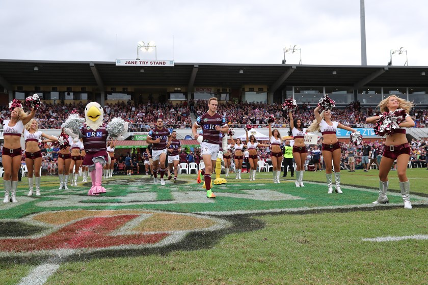 Where it began...Daly Cherry-Evans leads the Sea Eagles out for the first time as captain in round one, 2017.