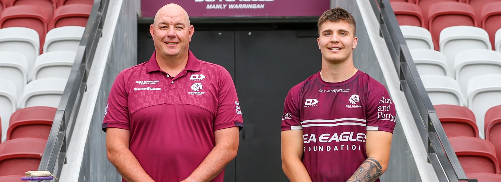 Ready to go...SG Ball Cup Coach Nathan Hogan and Captain Dylan Coyte