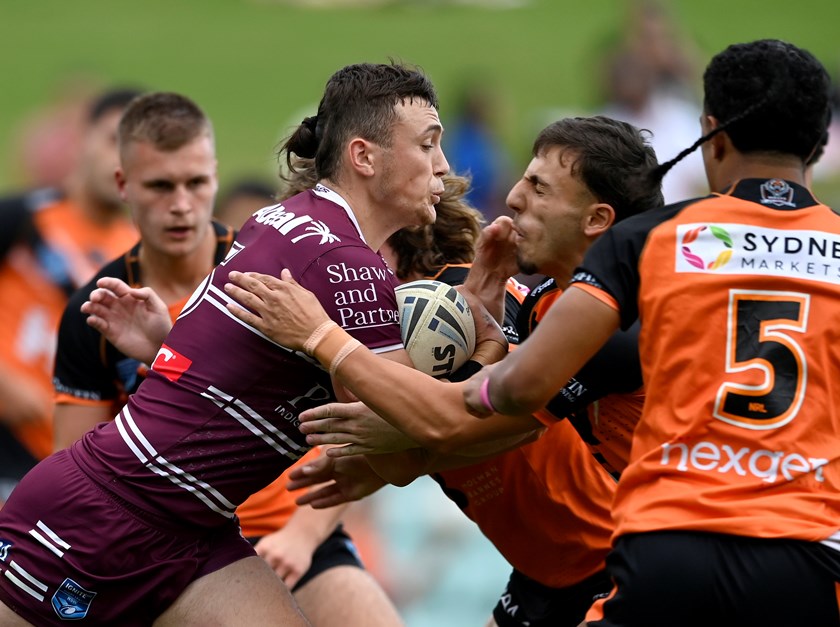Gabe Stuart takes on the Tigers at Leichhardt Oval