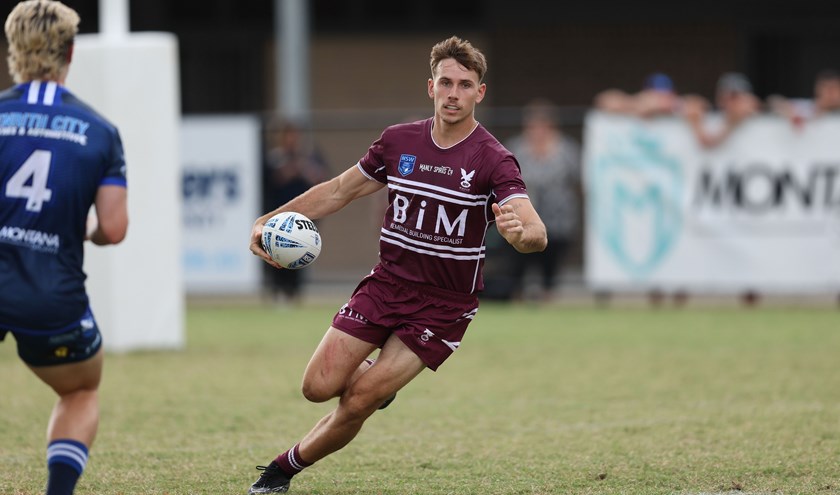 Full-back Sam Kelly scored a try against the Brothers in the Sydney Shield at Penrith