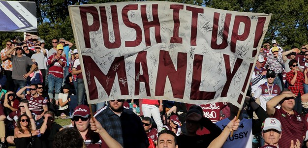 'Push It Up Manly' sign a tale of true Sea Eagles love