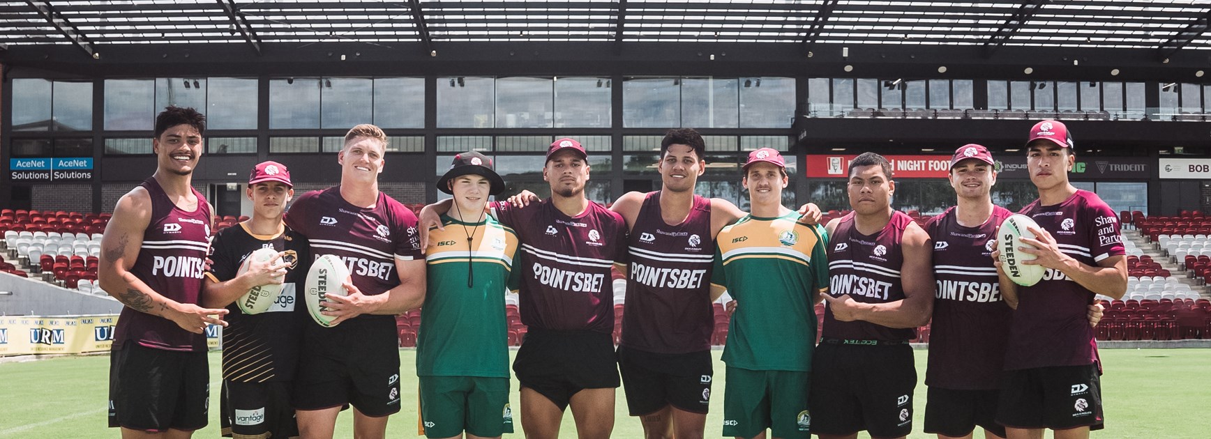 Young St Brendan's players get taste of NRL life