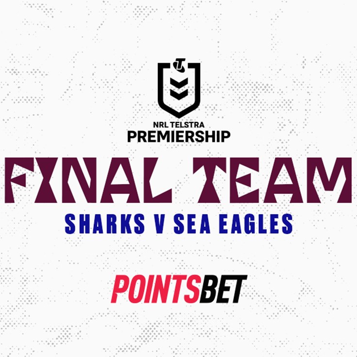 Final Team: Round 6 vs Sharks