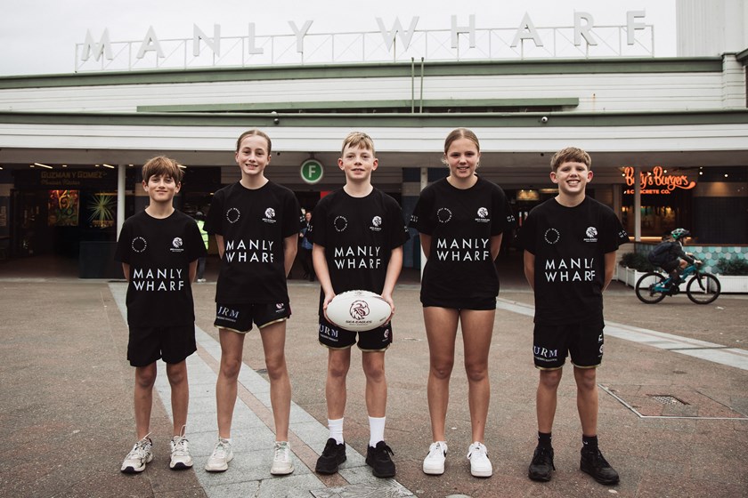 Sea Eagles ball kids proudly sponsored by Manly Wharf 