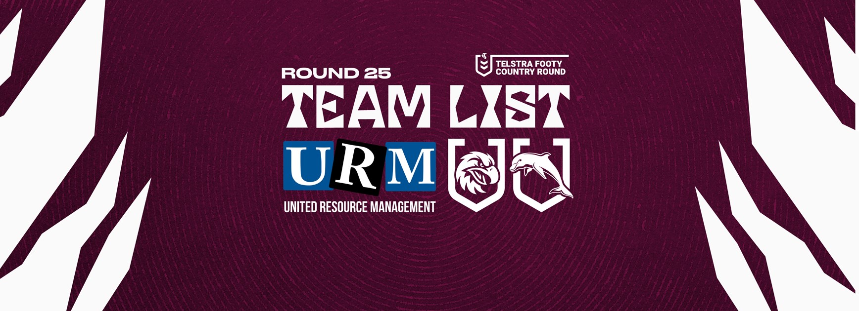 Team List: NRL Round 25 vs Dolphins