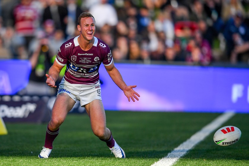 DCE needs two tries to become just the fifth Manly player to score 100 or more tries