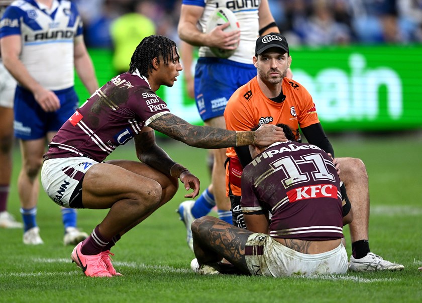 Saaby consoles Haumole after season-ending injury