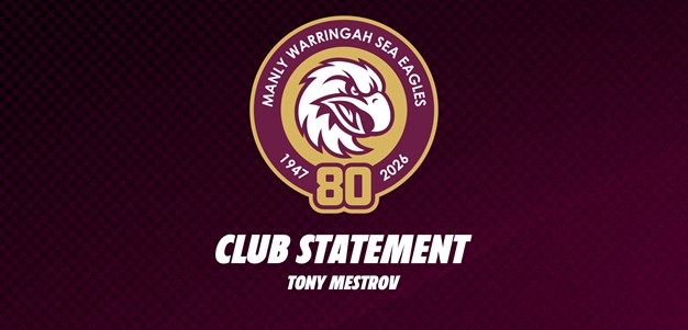 Club Statement: Tony Mestrov