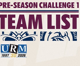 Team List: Pre-season Challenge vs Warriors