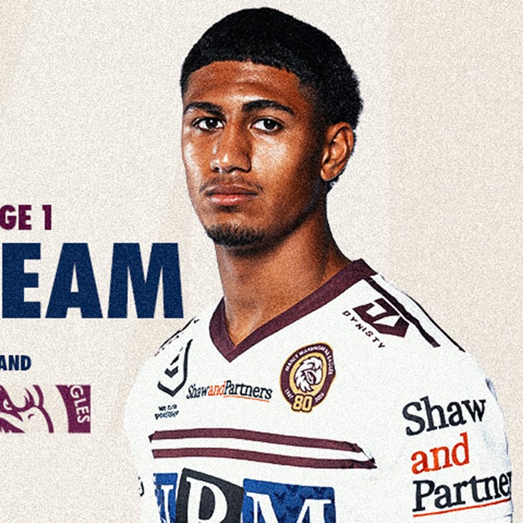 Final Team: NRL Pre-season Challenge vs Warriors