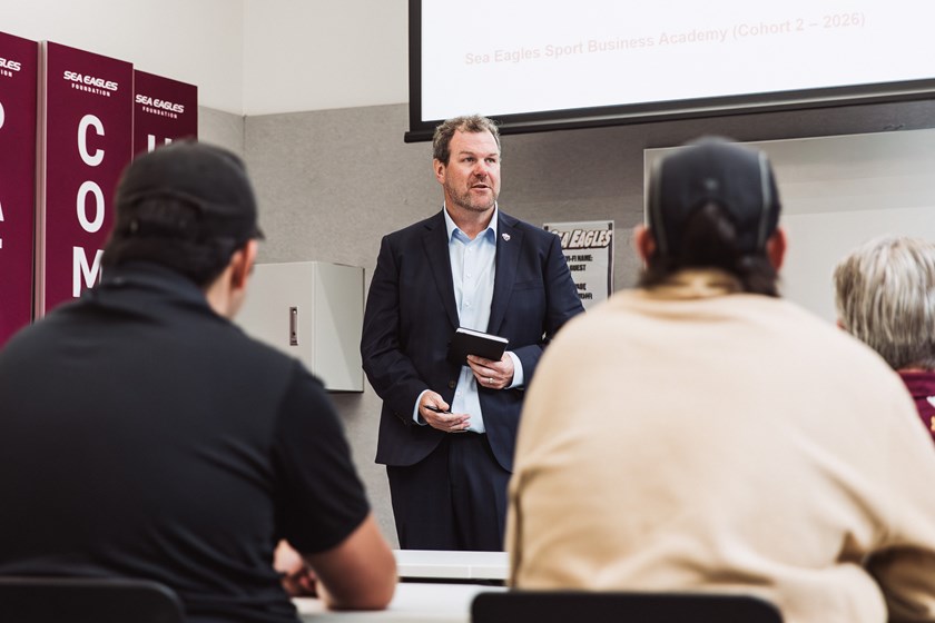 Students hear from Sea Eagles new CEO Jason King