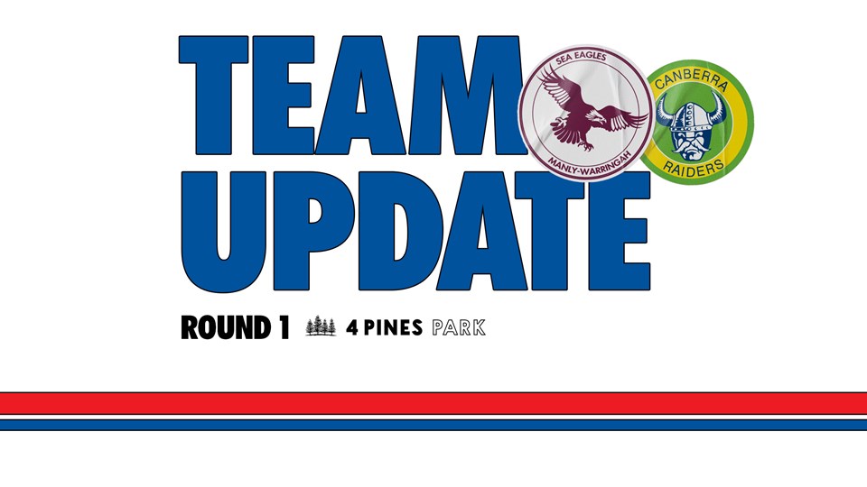 Team Update: NRL Round 1 vs Raiders