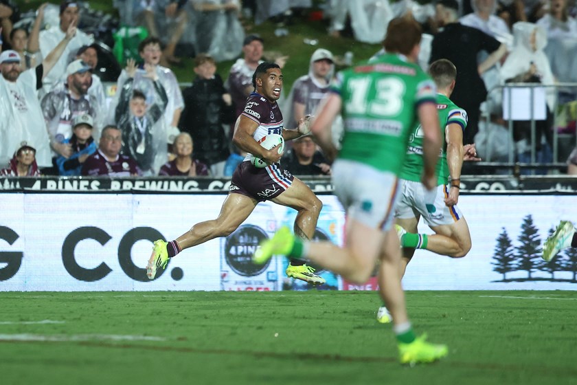 Koula ran for 201 metres in the Round 1 golden-point loss to the Raiders