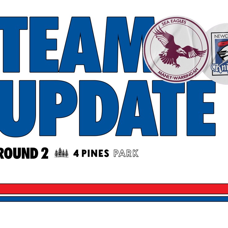 Team Update: NRL Round 2 vs Knights