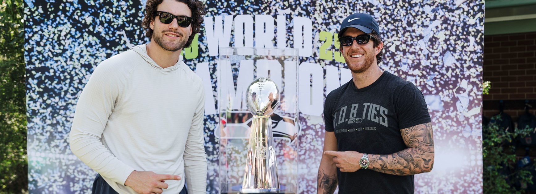 Super Bowl Champions at 4 Pines Park for Gotcha4Life Cup