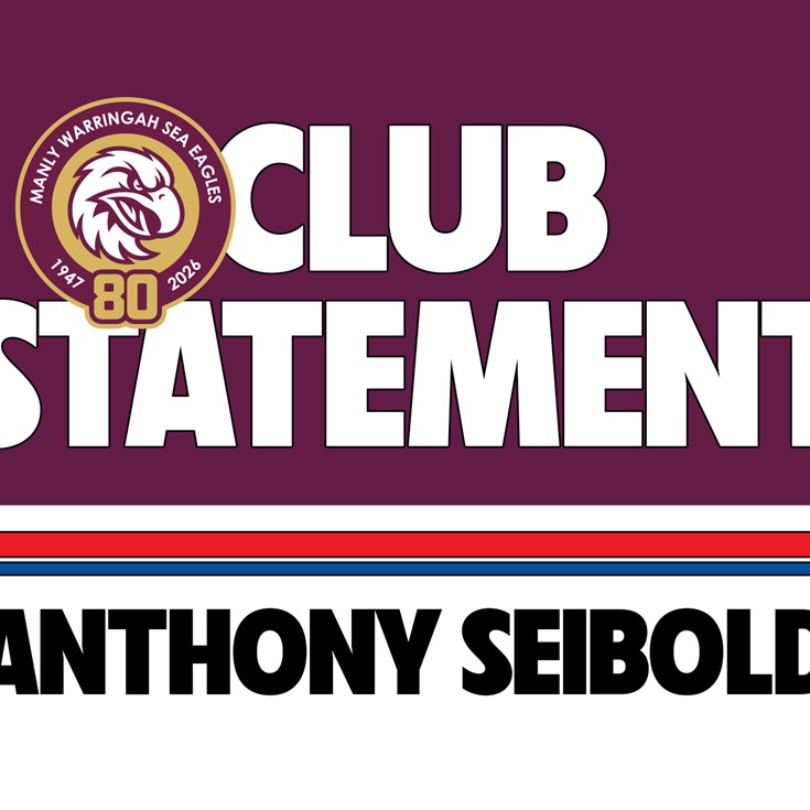 Sea Eagles part ways with Head Coach Anthony Seibold