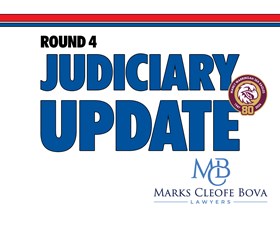 Judiciary: Round 4 vs Roosters