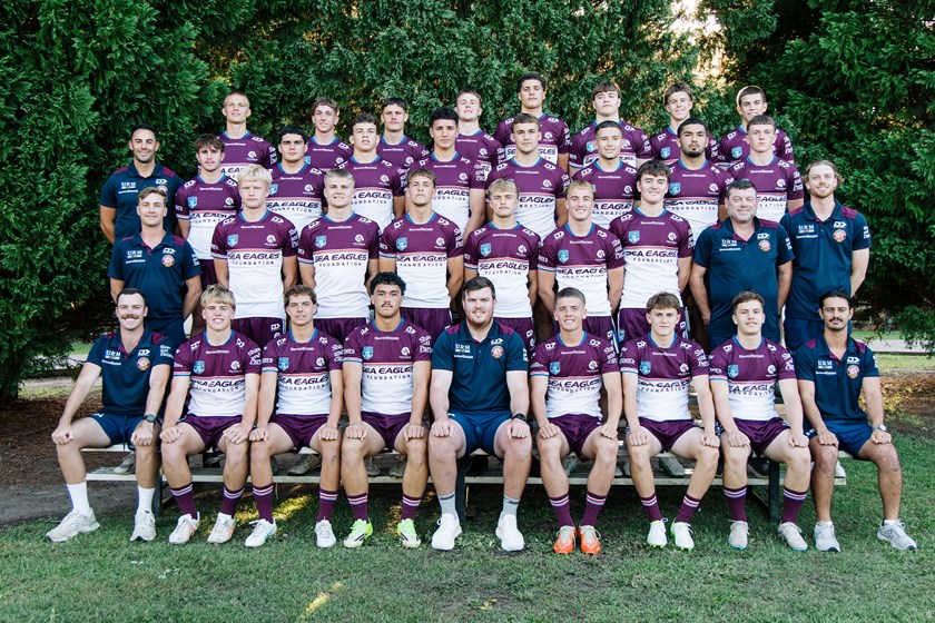 Sea Eagles 2026 Harold Matthews Cup squad with Tom Giles and his coaching staff
