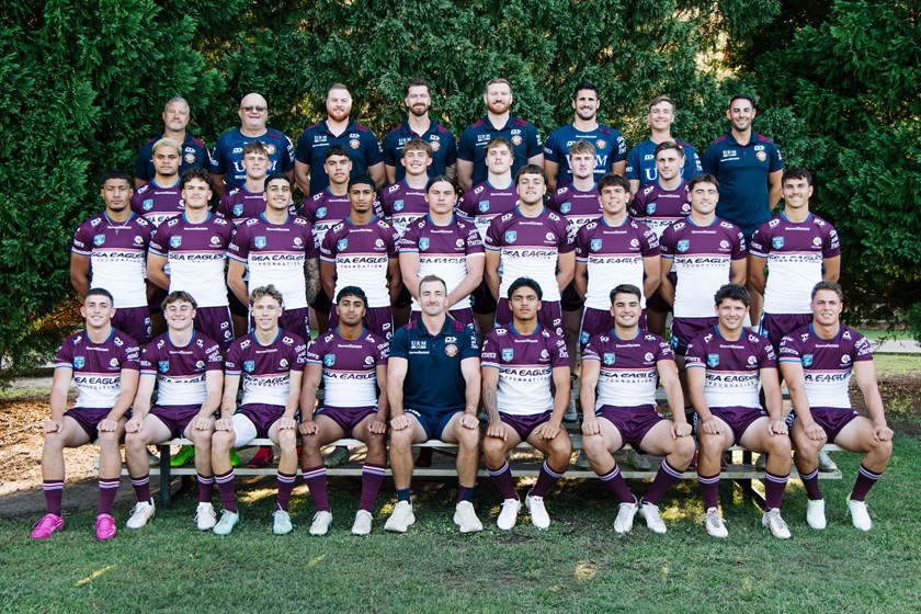 Sea Eagles 2026 SG Ball Cup squad with Lachlan Croker and his coaching staff