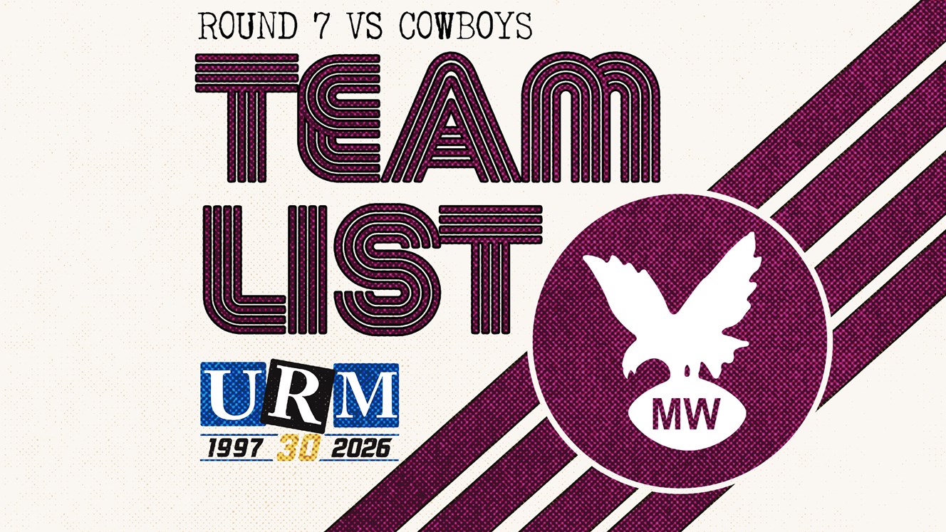 Team List: NRL Round 7 vs Cowboys