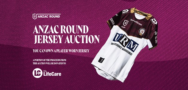 ANZAC Round: Signed Player Jersey Auction