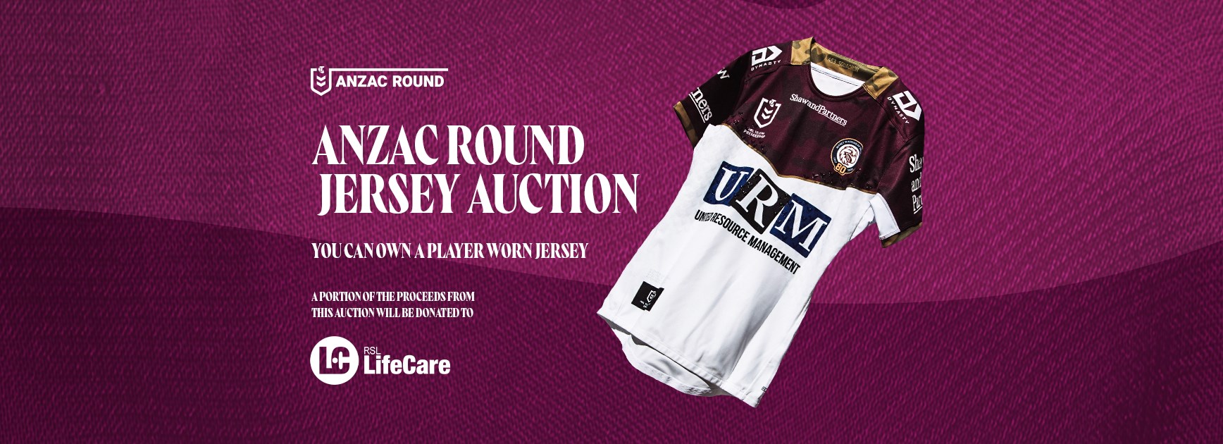 ANZAC Round: Signed Player Jersey Auction