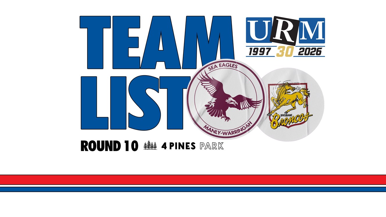 Team List: NRL Round 10 vs Broncos