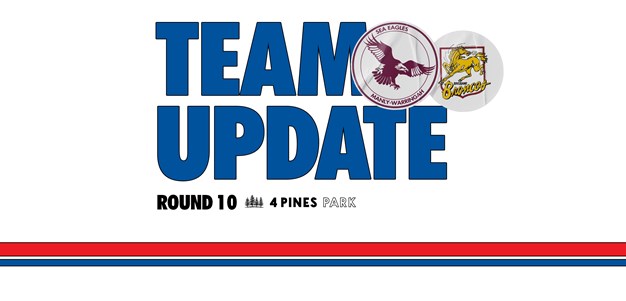Team Update: NRL Round 10 vs Broncos
