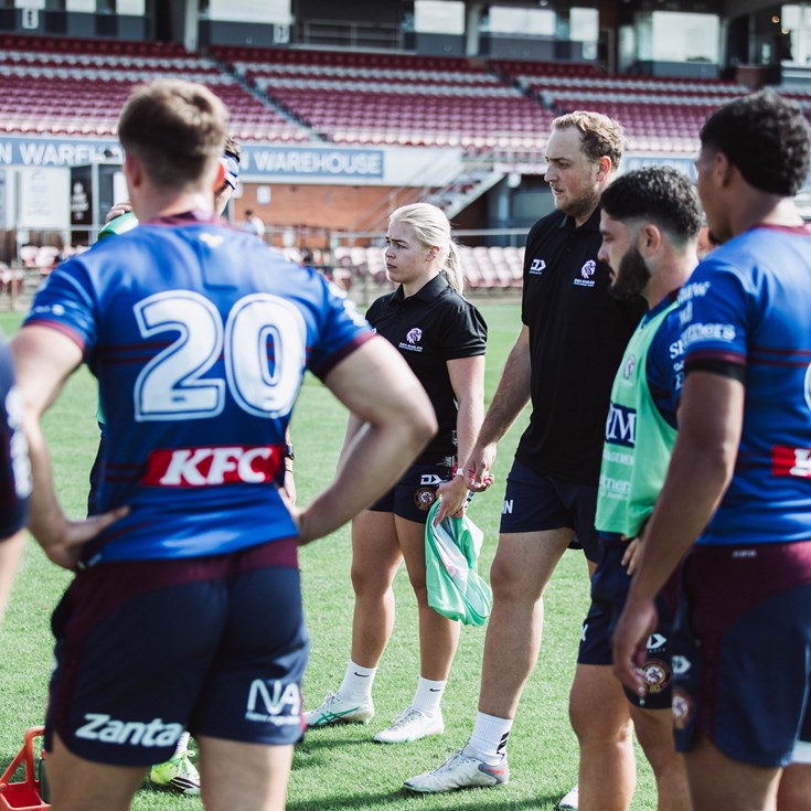 Sea Eagles Interns helping with High Performance