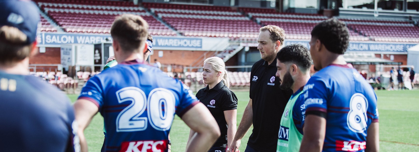 Sea Eagles Interns helping with High Performance
