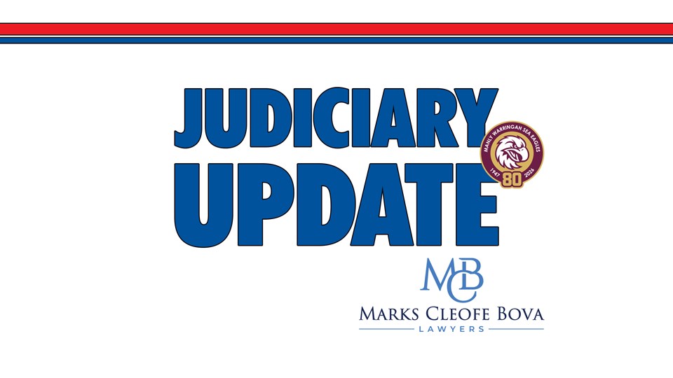 Judiciary: Magic Round vs Wests Tigers