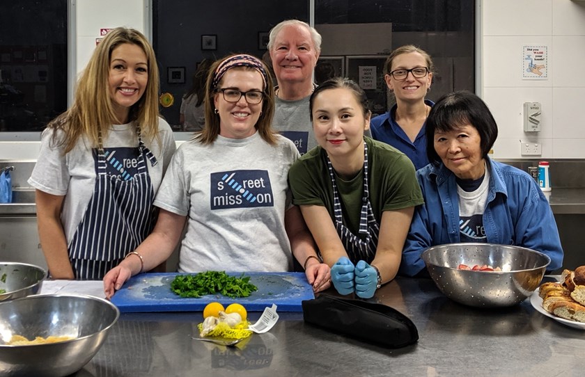 Volunteers from Street Mission