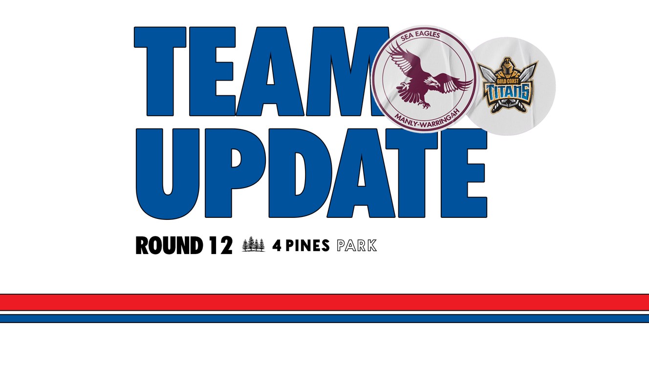 Team Update: NRL Round 12 vs Titans