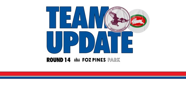 Team Update: NRL Round 14 vs Rabbitohs