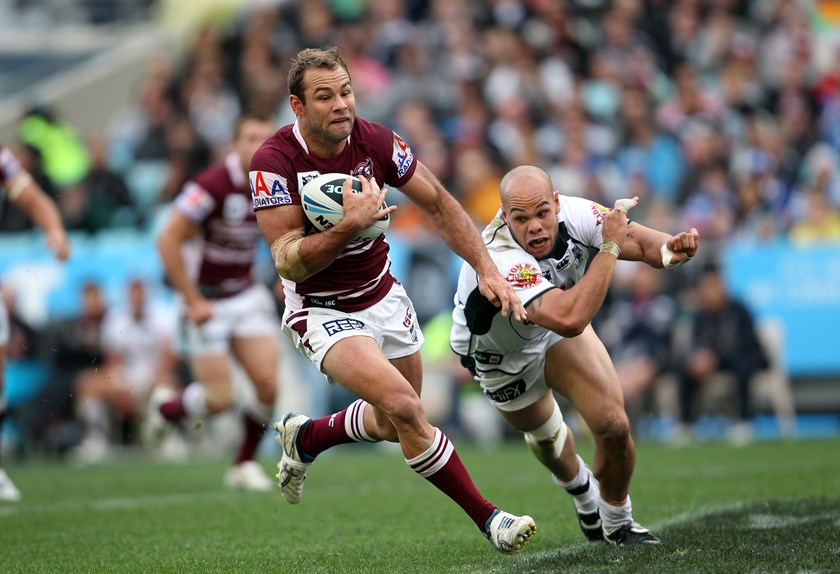 Snake on his way to the line in the 2011 Grand Final