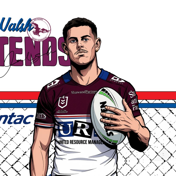 Joey Walsh extends contract at Manly