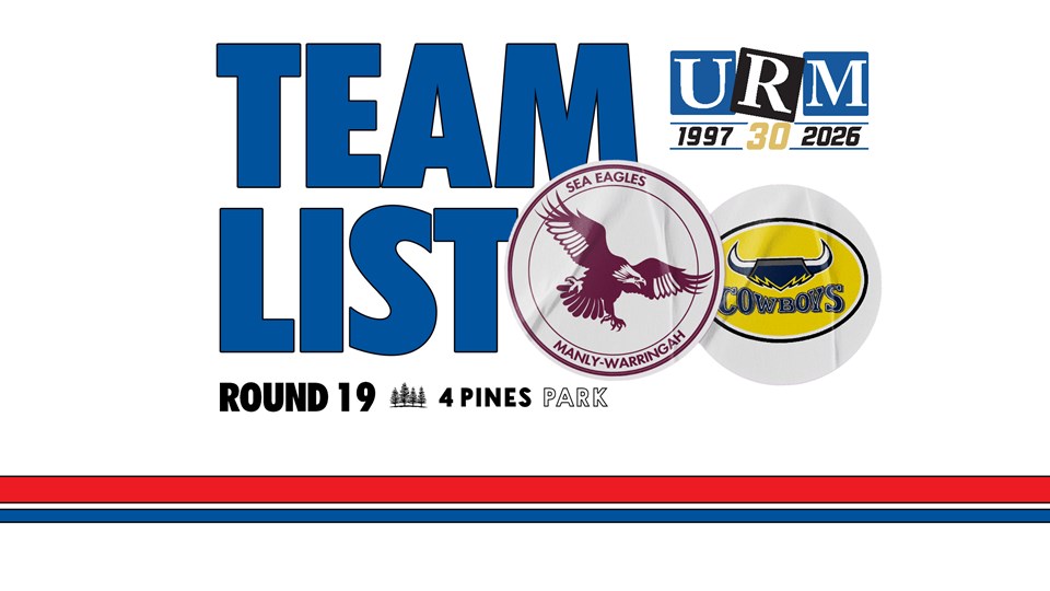 Team List: NRL Round 19 vs Cowboys