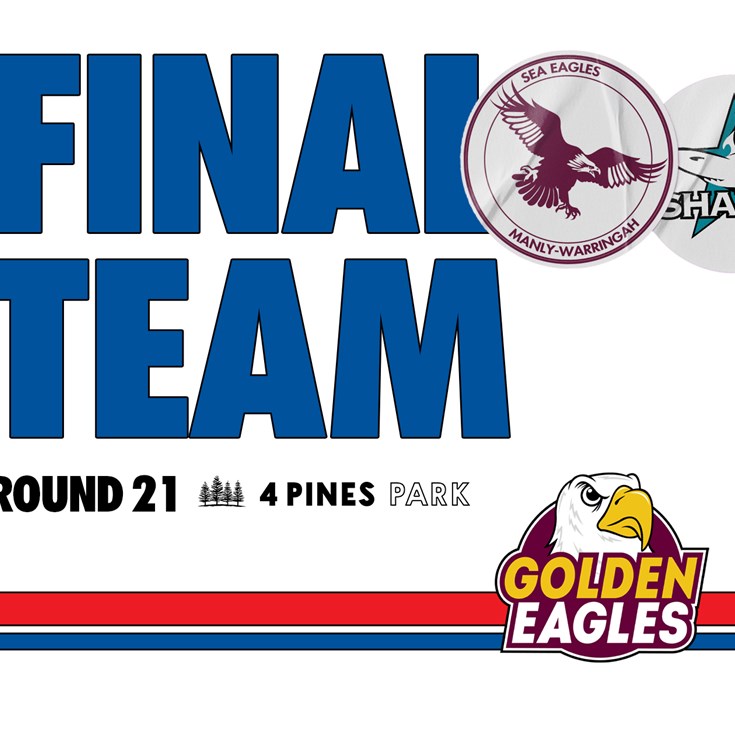 Final Team: Round 21 vs Sharks