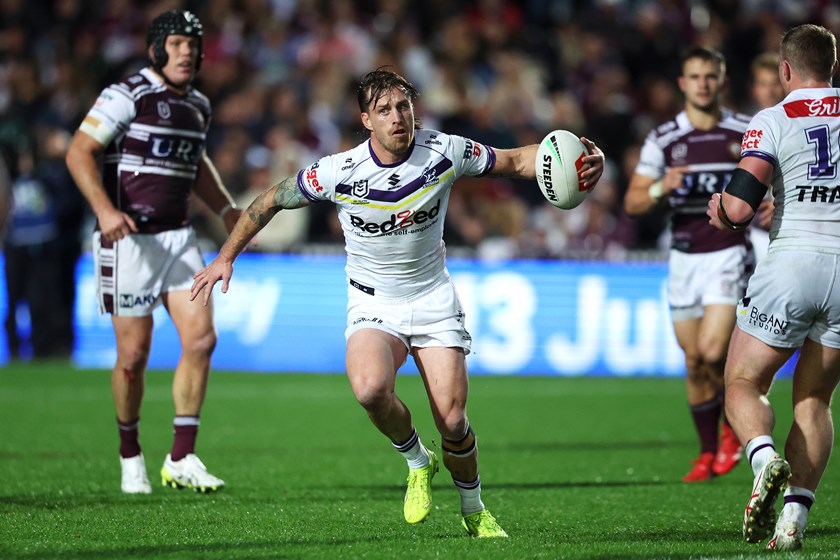 Cameron Munster's most recent NRL game was against Manly at 4 Pines Park in Round 17