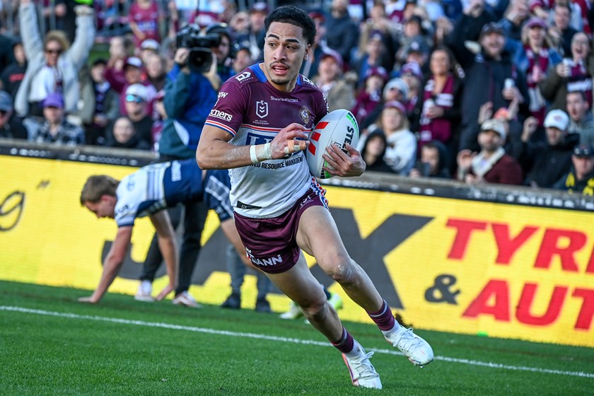 Lehi Hopoate has scored 14 tries for Manly in his past 15 games 
