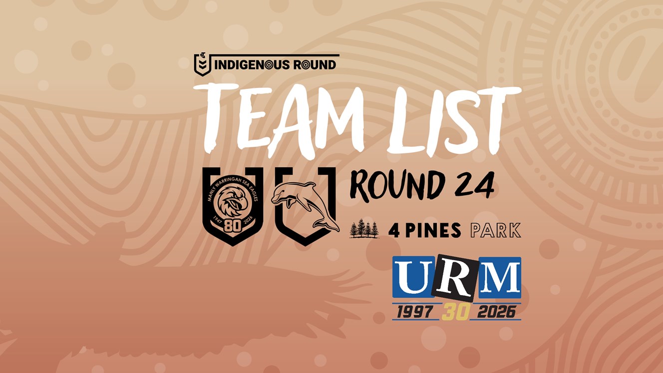 Team List: Indigenous Round vs Dolphins