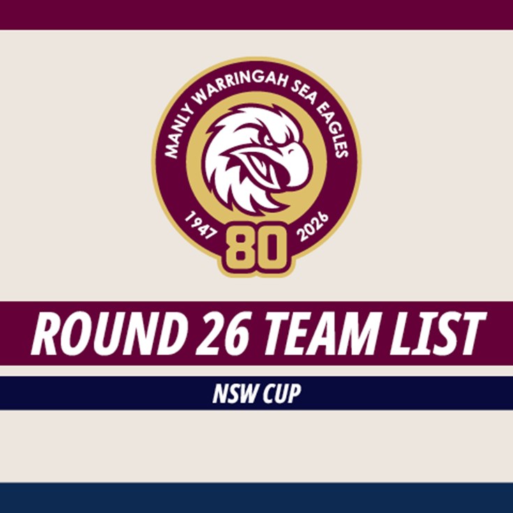 Team List: NSW Cup Round 26 vs Dragons