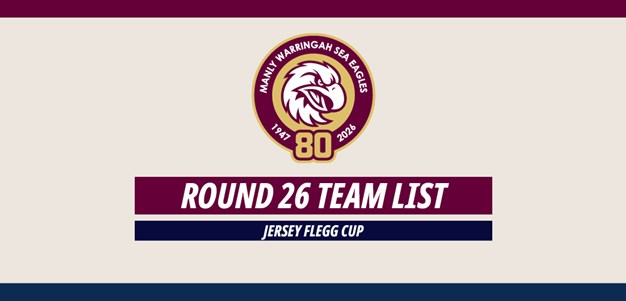Team List: Jersey Flegg Cup Round 26 vs Dragons