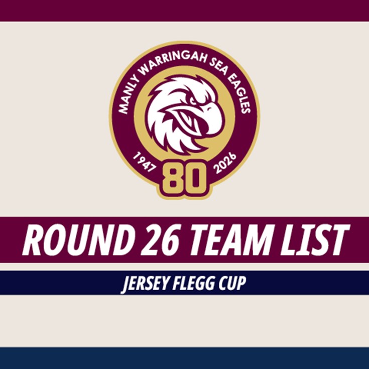 Team List: Jersey Flegg Cup Round 26 vs Dragons