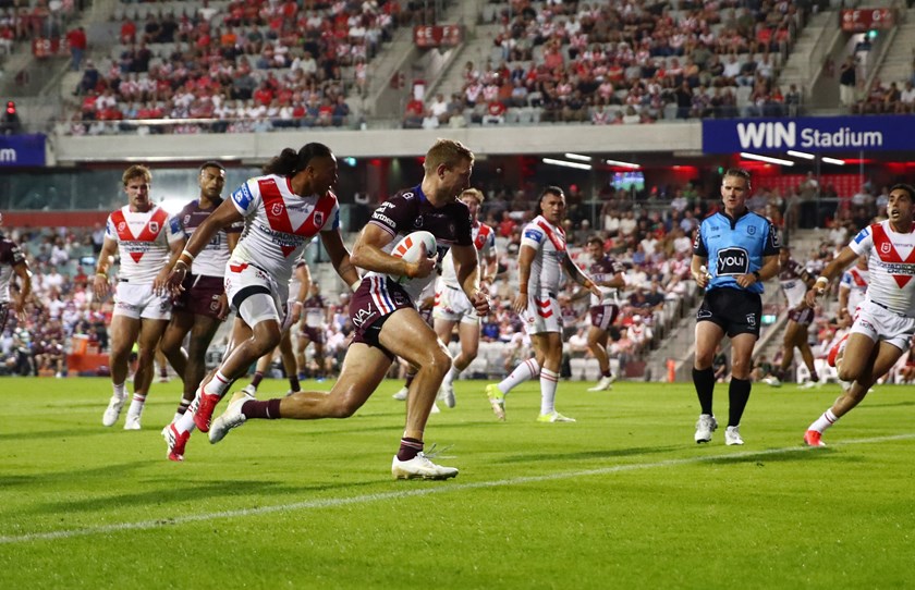 Turbo causing turmoil against the Dragons in Wollongong in Round 6