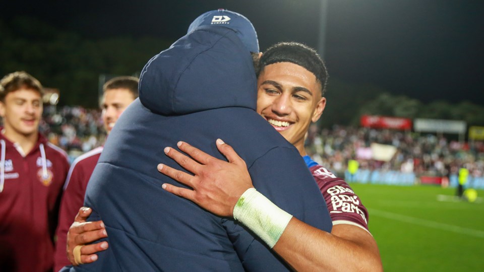 Large all smiles after huge moment