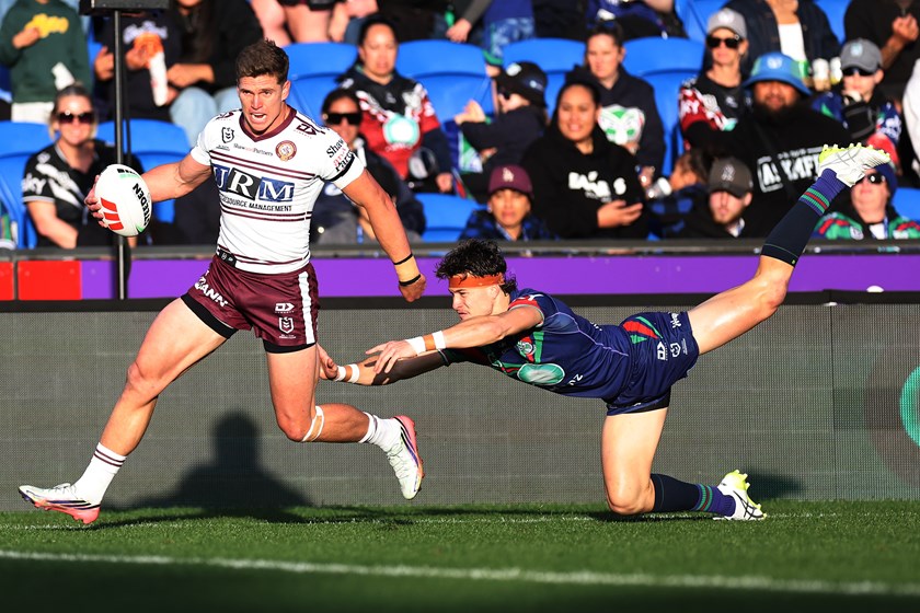 Gaz bags a double in his final game against the Warriors in Auckland