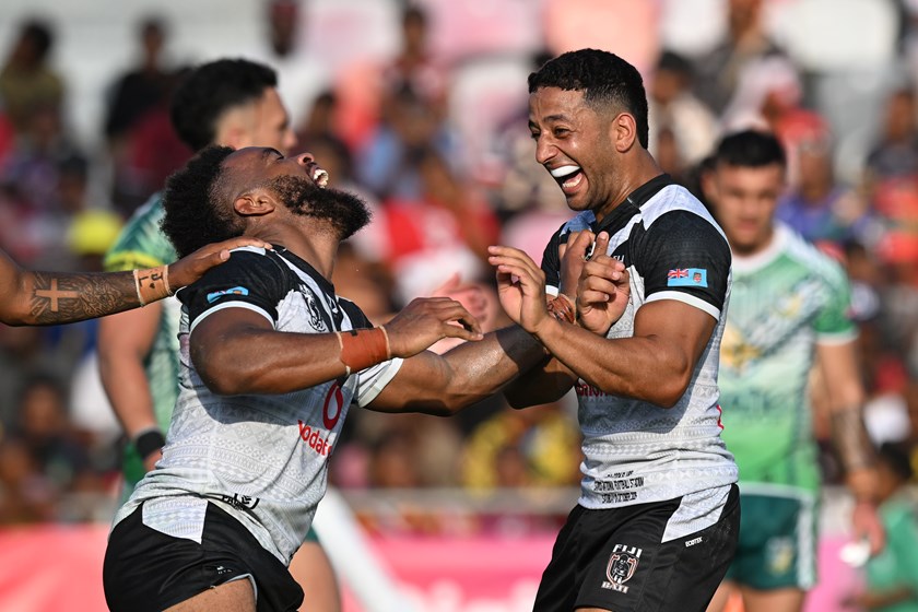 Brandon Wakeham celebrates big win over Cook Islands in the 2025 Pac Champs