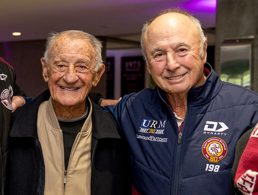 Arko with Max Krilich in the Shaw and Partners Chairman's Club at 4 Pines Park in 2026